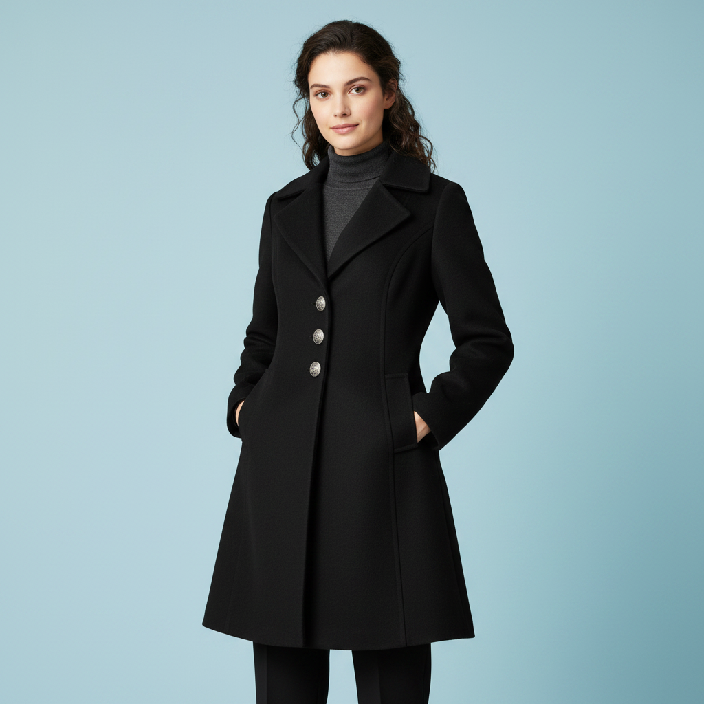 Cappotto Elegante da Donna | Cappotto in Misto Lana