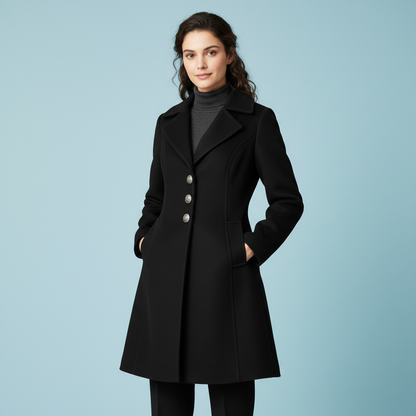 Cappotto Elegante da Donna | Cappotto in Misto Lana
