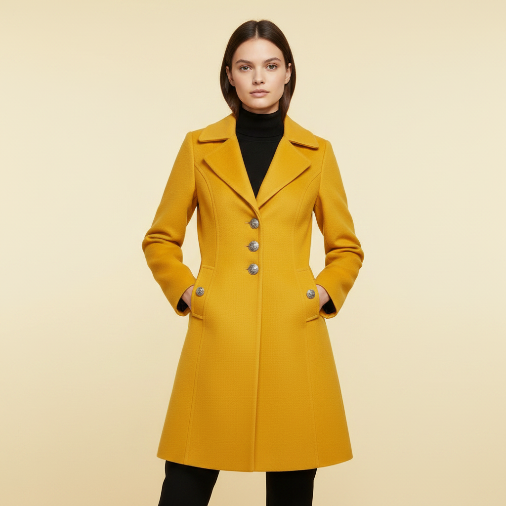 Cappotto Elegante da Donna | Cappotto in Misto Lana