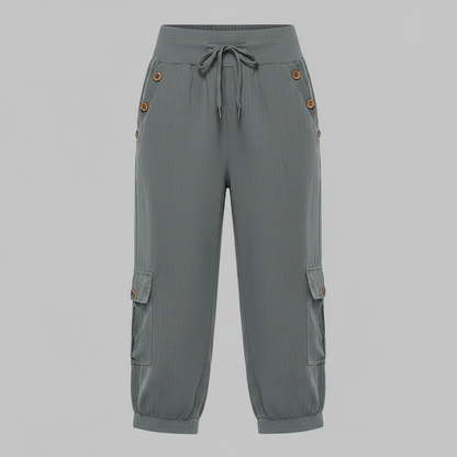 Pantaloni Jana | Pantaloni Donna Casual con Polsini Elastici