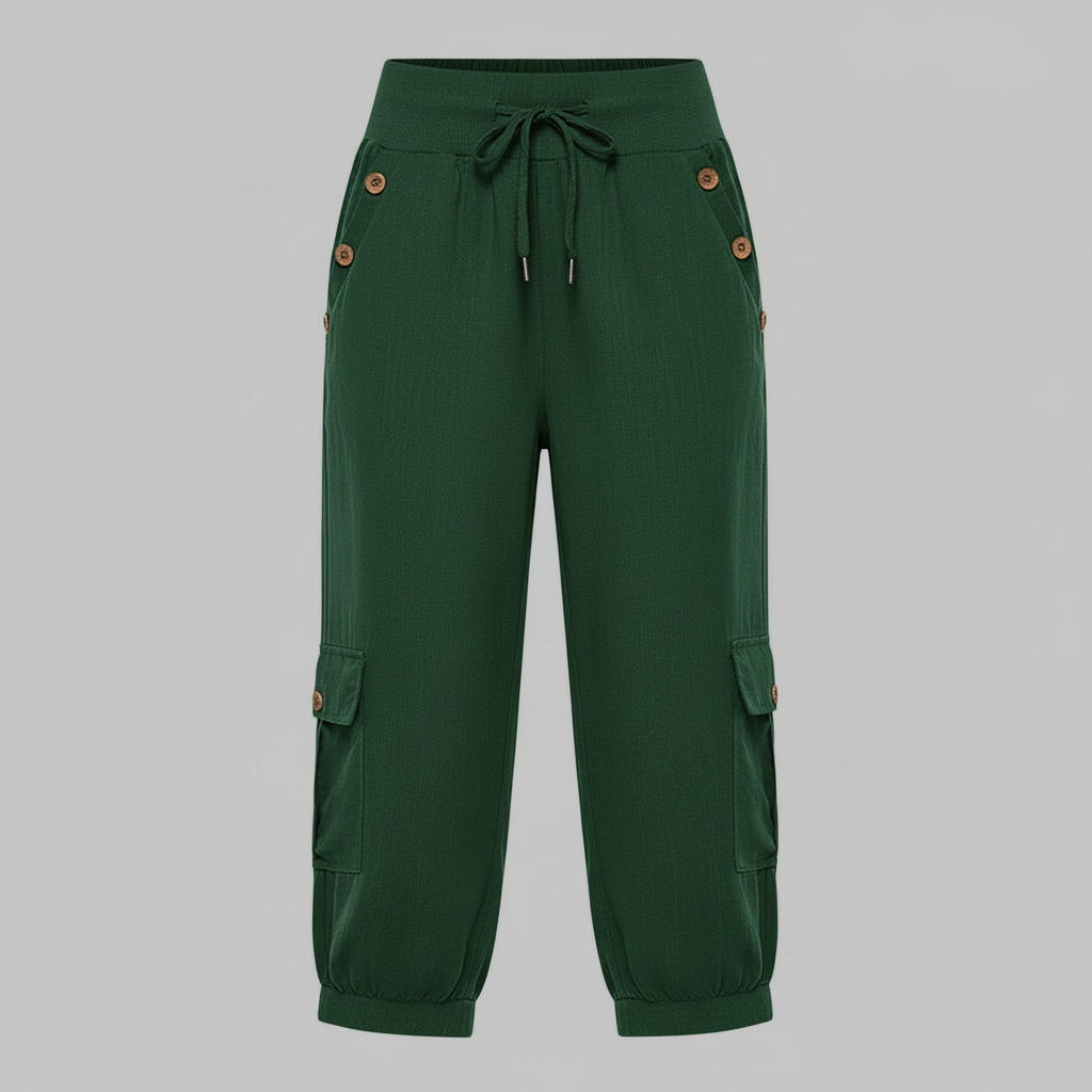Pantaloni Jana | Pantaloni Donna Casual con Polsini Elastici