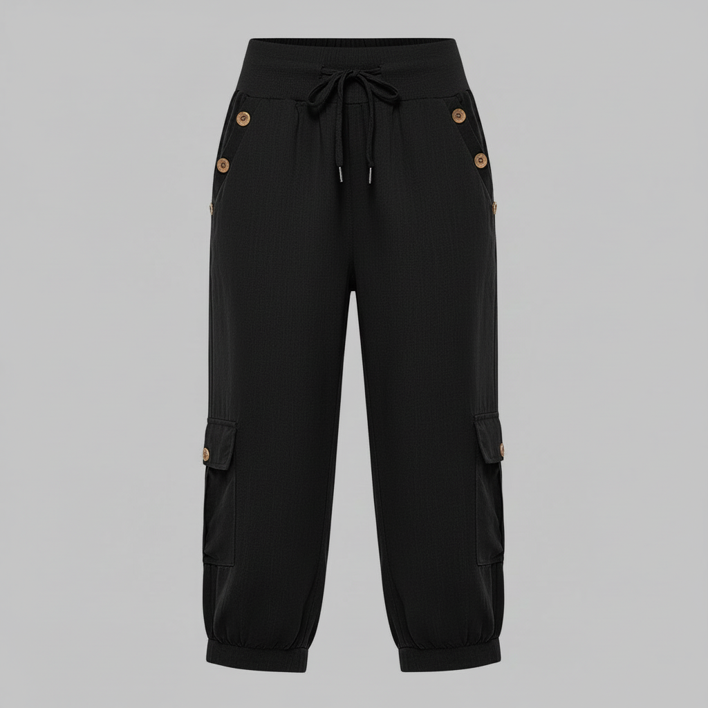 Pantaloni Jana | Pantaloni Donna Casual con Polsini Elastici