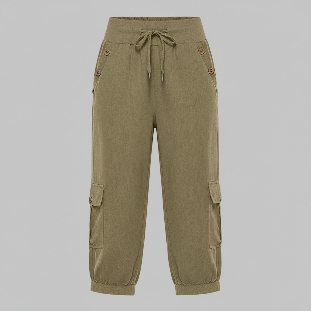 Pantaloni Jana | Pantaloni Donna Casual con Polsini Elastici