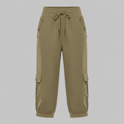 Pantaloni Jana | Pantaloni Donna Casual con Polsini Elastici