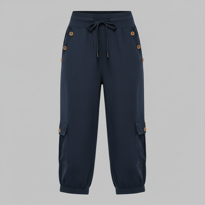 Pantaloni Jana | Pantaloni Donna Casual con Polsini Elastici